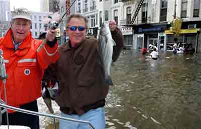 Bush: a keen fisherperson...