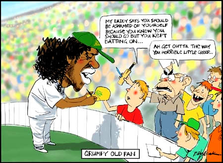 the cricket tragic .....